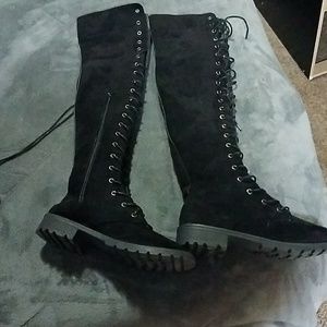 Soft knee high boots